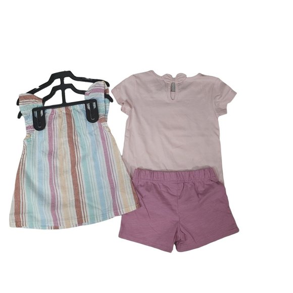 NWT Carters Toddler 3 Piece Unicorn Outfit Short Set. 2T/3T/5T. - Picture 2 of 4